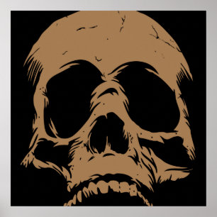 El Poster de impresión Guay Reborn Skull Head Art