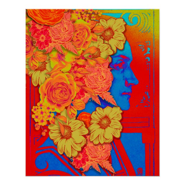 El Poster de la Dama de las Flores (Anverso)