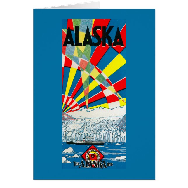 El Poster de Steamship de la Línea Alaska (Frente)