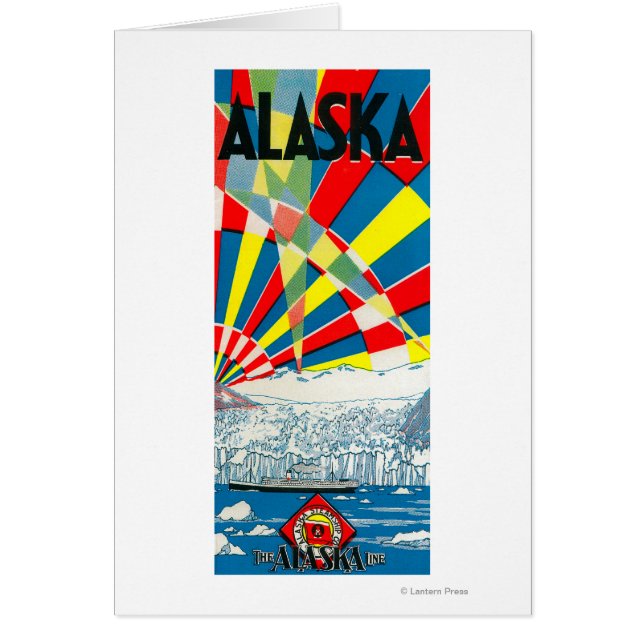El Poster de Steamship de la Línea Alaska (Frente)