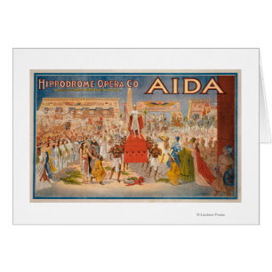 El poster de teatro de Aida del espectáculo