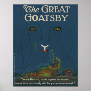 El póster de The Great Goatsby (11" x 14")