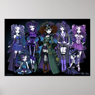 El poster del arte de la fantasía de Myka Jelina