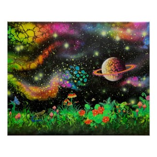 El Poster del jardín nocturno