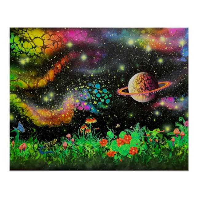 El Poster del jardín nocturno (Anverso)