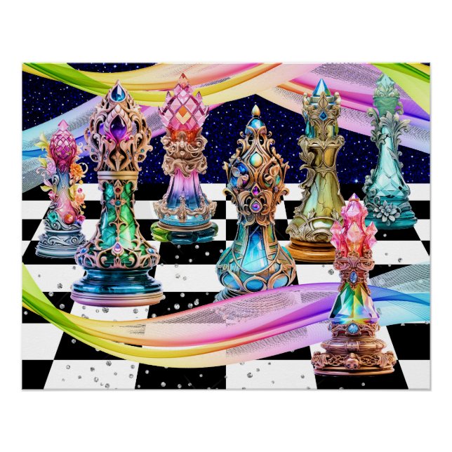 El Poster del juego de ajedrez (Anverso)