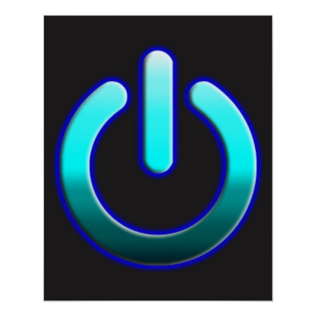 El Poster Power Zazzle Glossy de Zer0 (Anverso)