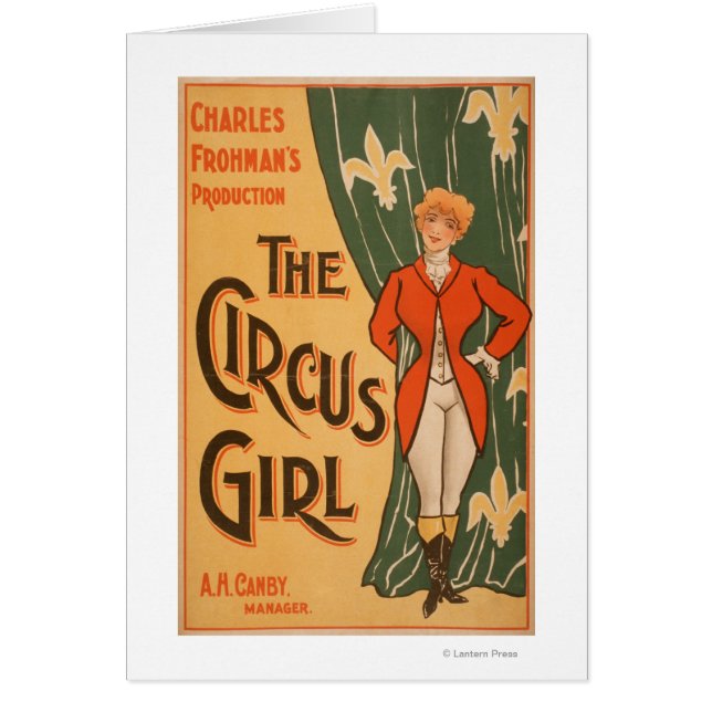 El Poster teatral Chica del circo #1 (Frente)