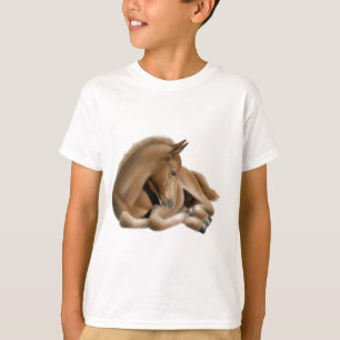 El potro el dormir embroma la camiseta