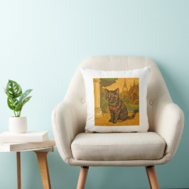 El precioso Cojín decorativo del gato Siam