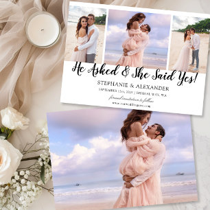 Él Preguntó Ella Dijo Sí Foto Anuncio de Compromis