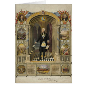 El presidente George Washington como masón