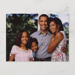 El presidente Obama nuestra primera postal familia