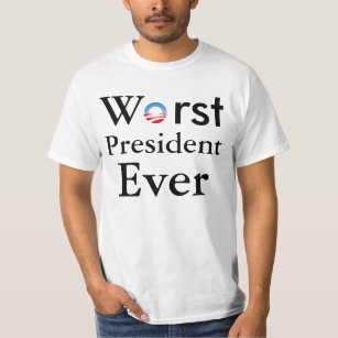 El presidente peor Ever - camiseta anti de Obama
