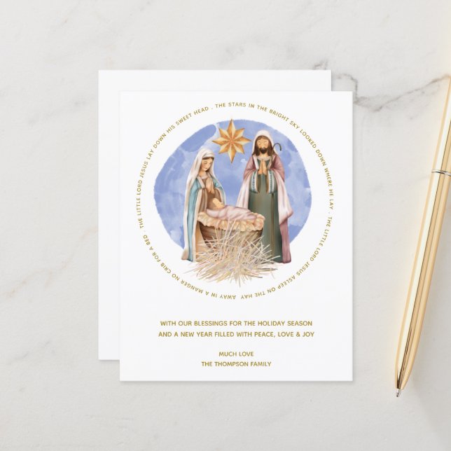 El Presupuesto Está Fuera De Una Tarjeta De Navida (Anverso/Reverso In Situ)