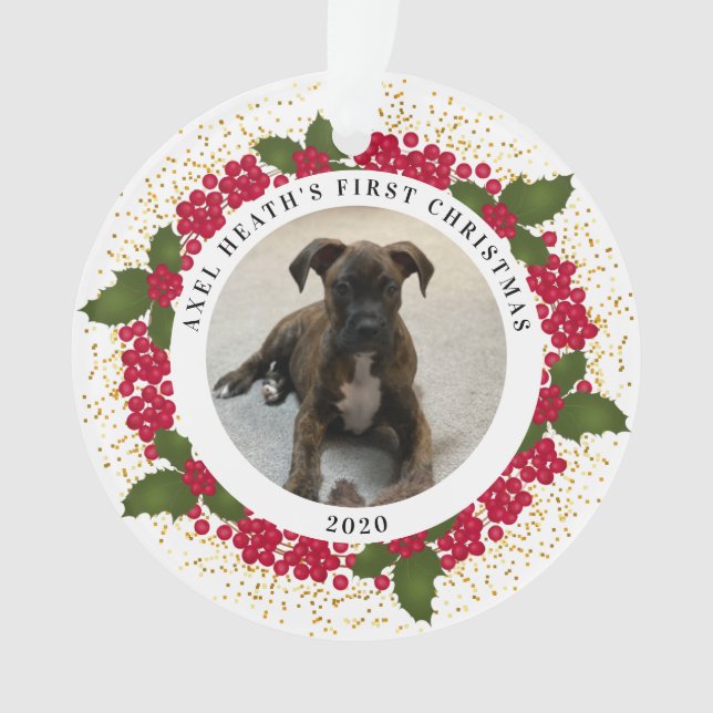 El primer adorno navideño de Axel (Anverso)