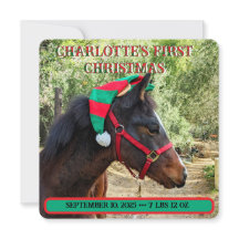 El primer anuncio de nacimiento de Navidad del beb