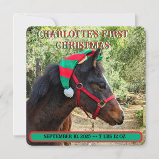 El primer anuncio de nacimiento de Navidad del beb