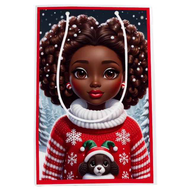 El primer día de la bolsa de regalo de los Navidad (Anverso)