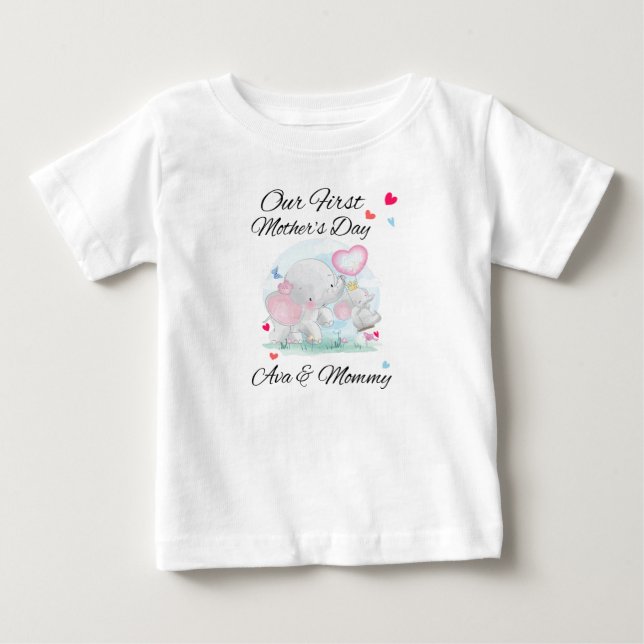 El primer día de la madre junto a la camiseta del  (Anverso)