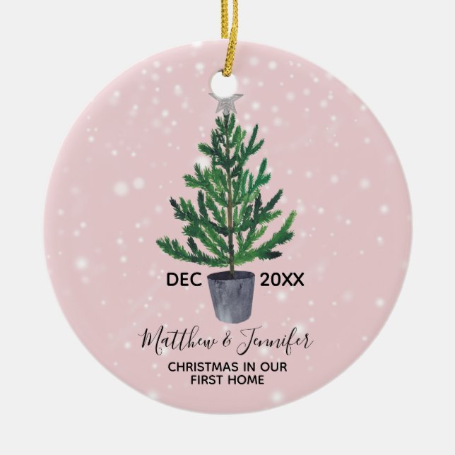 El primer navidad se dirige el ornamento del (Frente)