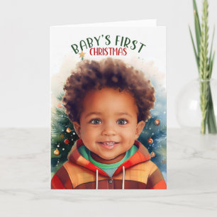 El primer niño afroamericano de Navidad del bebé