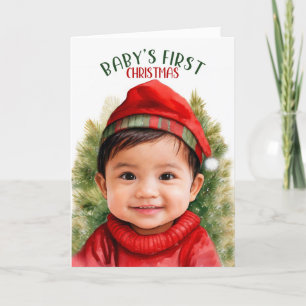 El primer niño americano asiático de Navidad del b
