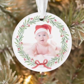 El primer ornamento acrílico navideño del bebé 202