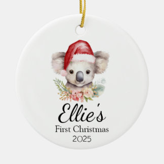 El primer ornamento de Koala para Navidad del bebé