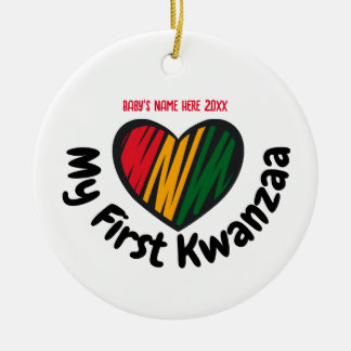 El primer ornamento de Kwanzaa para el bebé