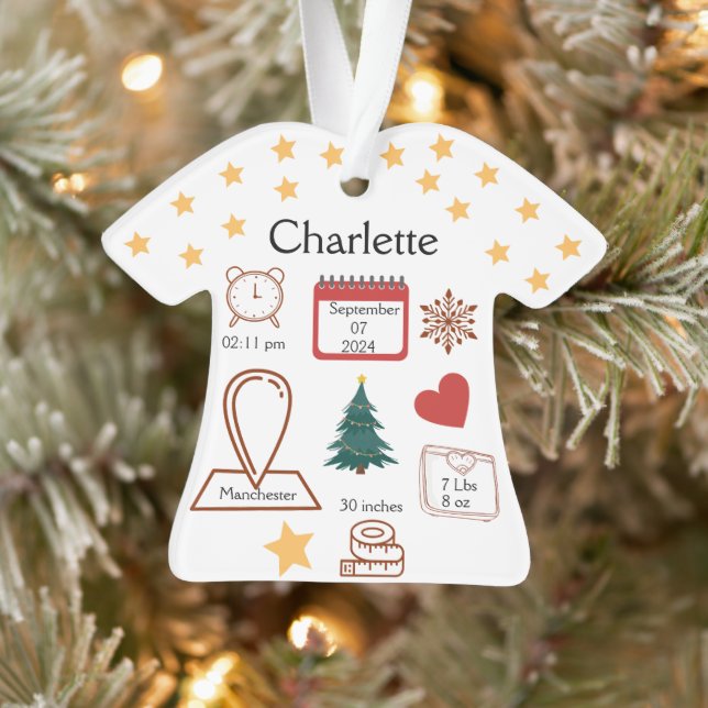 El primer ornamento de Navidad para el bebé, prime (Árbol)