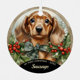 El primer ornamento Metalizado de Navidad de Dachs