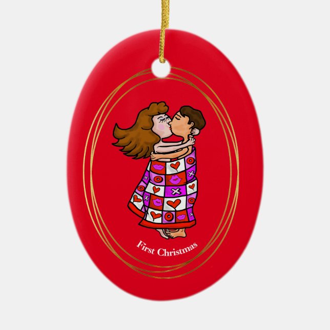 El primer ornamento navideño de la pareja (Frente)