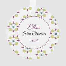 El primer ornamento navideño del bebé