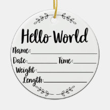 El primer ornamento navideño del bebé