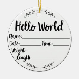 El primer ornamento navideño del bebé