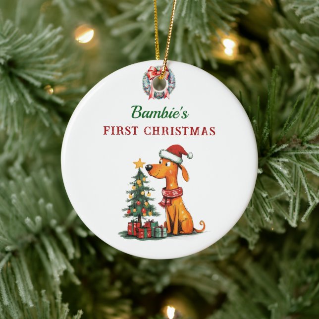 El primer ornamento navideño del bebé (Árbol)