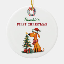 El primer ornamento navideño del bebé