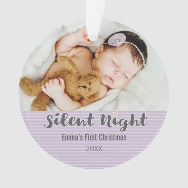 El primer ornamento navideño del bebé (Anverso)