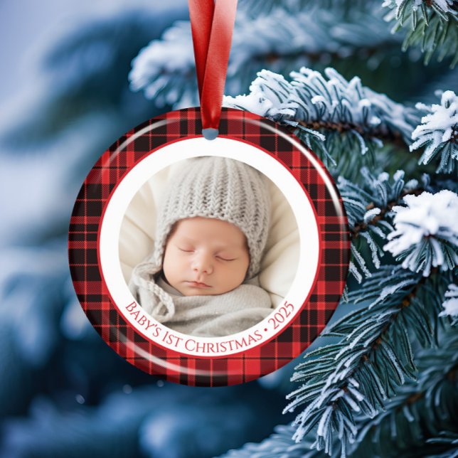 El primer ornamento navideño del bebé 2025 con fot (Subido por el creador)