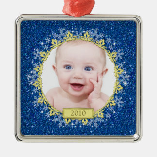 El primer ornamento navideño del bebé | Copos de n