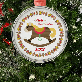 El primer ornamento navideño del caballo estrepito