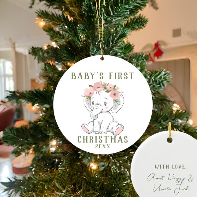 El primer ornamento para elefantes navideños del b (Subido por el creador)