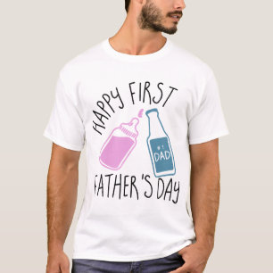 el primer padre feliz es camisetas del papá del