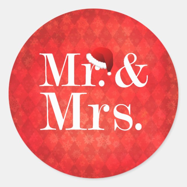 El primer Pegatina de Navidad de la pareja (Anverso)