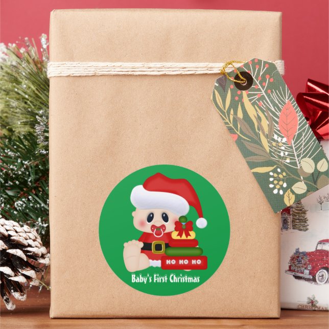 El primer pegatina de Navidad para el bebé (Vacaciones)
