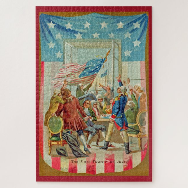 El primer rompecabezas grande del 4 de julio (Vertical)