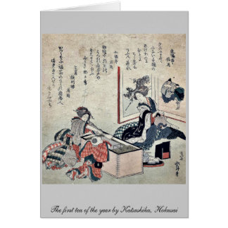 El primer té del año por Katsushika, Hokusai