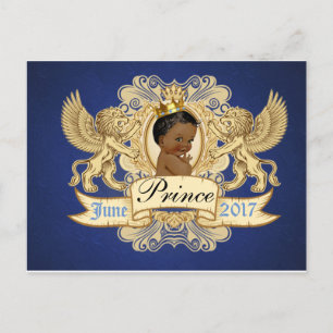 El príncipe africano elegante invitación a la post
