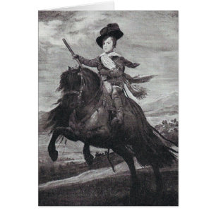 El príncipe Balthasar a caballo por Velazque